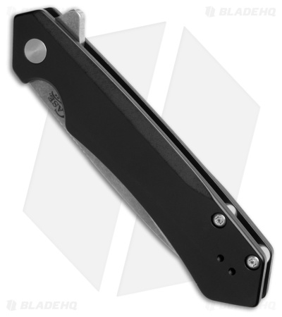 Case Cutlery Kinzua Frame Lock Spear Point Knife Black Aluminum (3.4" SW Serr)