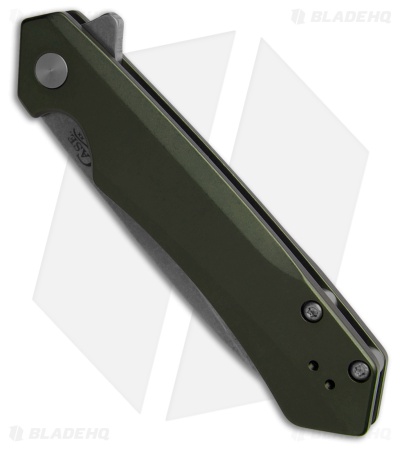 Case Cutlery Kinzua Frame Lock Spear Point Knife OD Green Al (3.4" SW Serr)