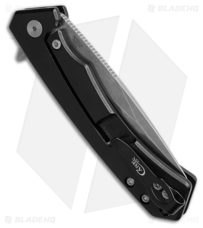 Case Cutlery Marilla Frame Lock Knife Black Aluminum + Black G-10 (3.4" SW Serr)