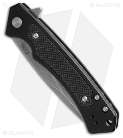 Case Cutlery Marilla Frame Lock Knife Black Aluminum + Black G-10 (3.4" SW Serr)