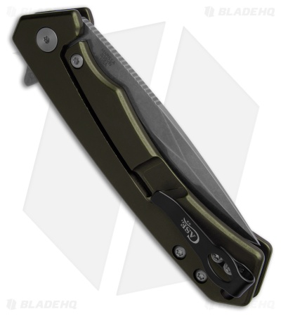 Case Cutlery Marilla Frame Lock Knife OD Green Al + Black G-10 (3.4" SW Serr)