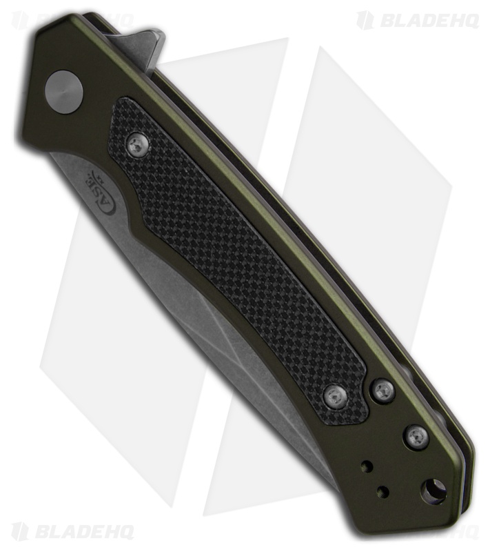 Case Cutlery Marilla Frame Lock Knife OD Green Al + Black G-10 (3.4" SW Serr)