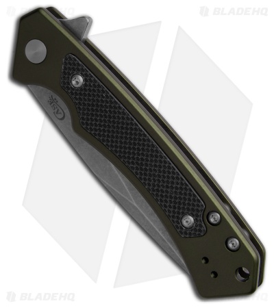 Case Cutlery Marilla Frame Lock Knife OD Green Al + Black G-10 (3.4" SW Serr)