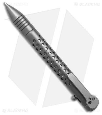 Chaves Knives Bolt Action Dot Pen - Stonewash Titanium
