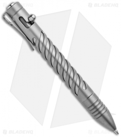 Chaves Knives Bolt Action Spiral Pen Titanium (4.8" Stonewash)