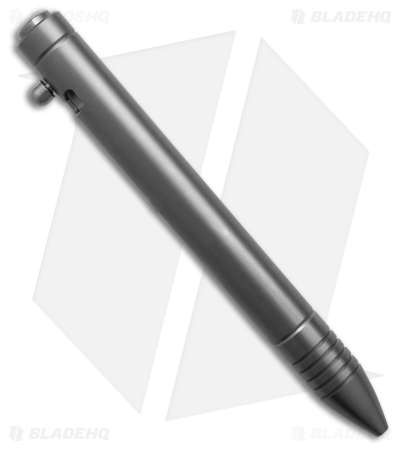 Chaves Knives Bolt Action Solid Pen - Stonewash Titanium