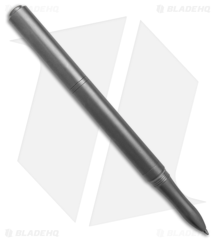 Chaves Knives Twist Cap Pen -  Stonewash Titanium