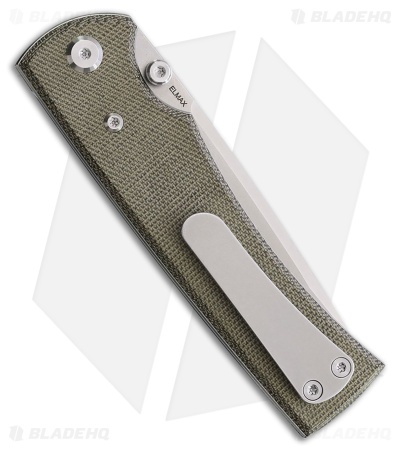 Chaves Knives Liberation 229 Tanto Knife Green Micarta (3.5" Satin)