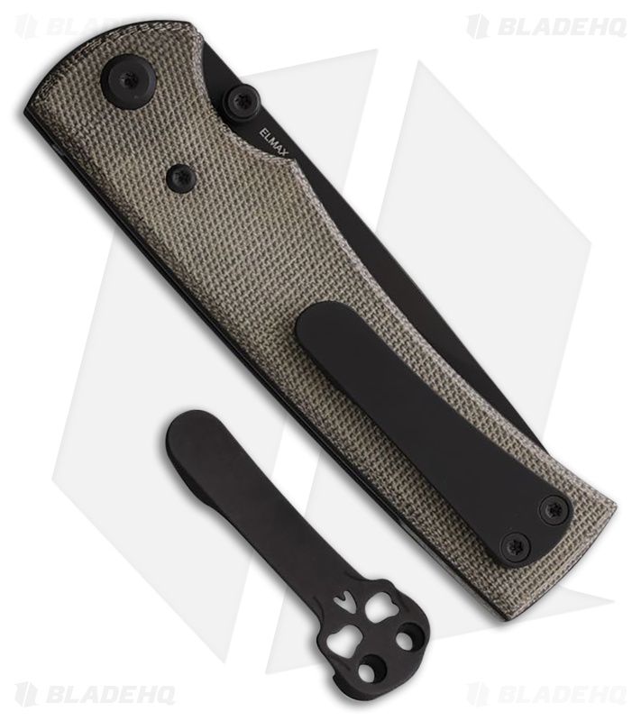 Chaves Knives Liberation 229 Drop Point Knife Green Micarta (3.5" PVD)
