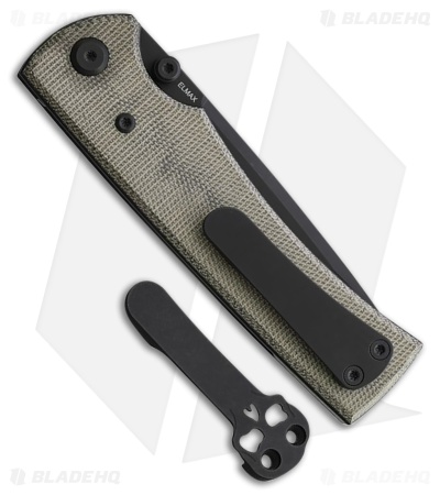 Chaves Knives Liberation 229 Tanto Knife Green Micarta (3.5" PVD)