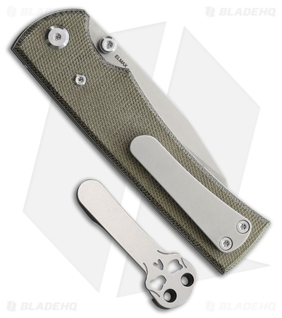Chaves Knives Blue Label Sangre 229 Liner Lock Knife Green Micarta (3.5" Satin)