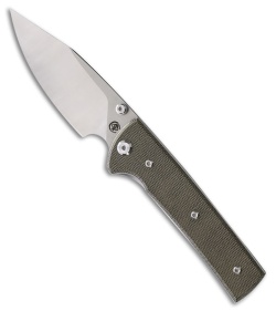 Chaves Knives Scapegoat 229 Spearpoint Green Micarta (4.00"Stonewash)