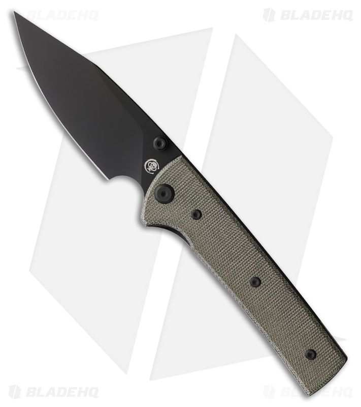 Chaves Knives Scapegoat 229 Spearpoint Green Micarta (4.00"Black)