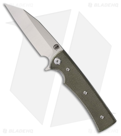 Chaves Knives Blue Label Sangre Street Knife Green Micarta (3.5" Satin)