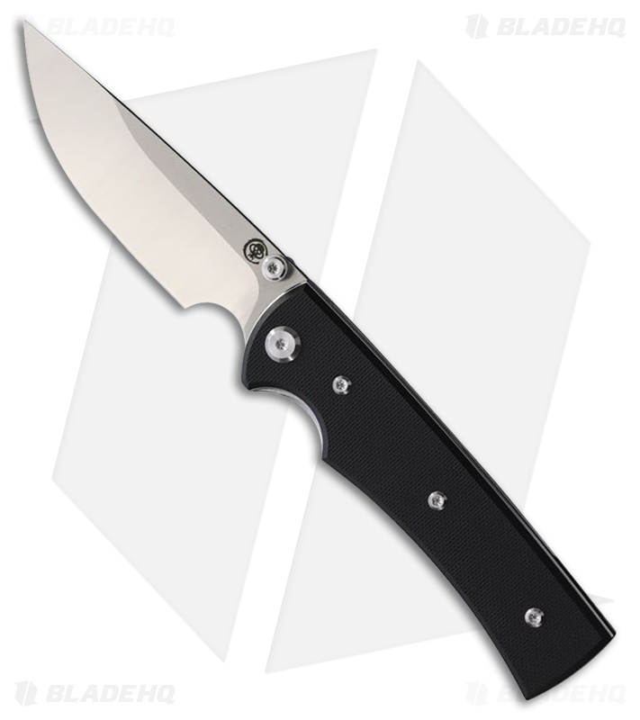 Chaves Knives Liberation 229 Drop Point Knife Black G-10 (3.5" Satin)