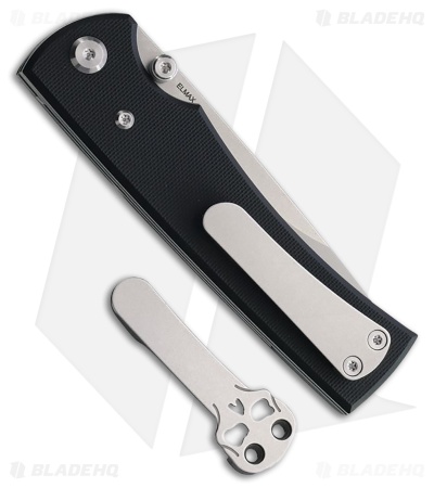 Chaves Knives Liberation 229 Drop Point Knife Black G-10 (3.5" Satin)