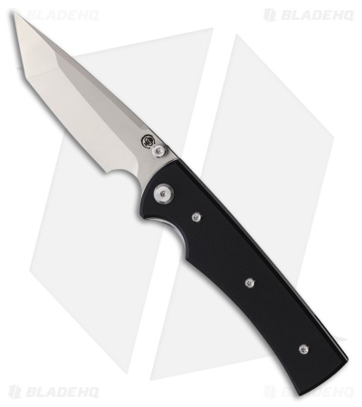 Chaves Knives Liberation 229 Tanto Knife Black G-10 (3.5" Satin)