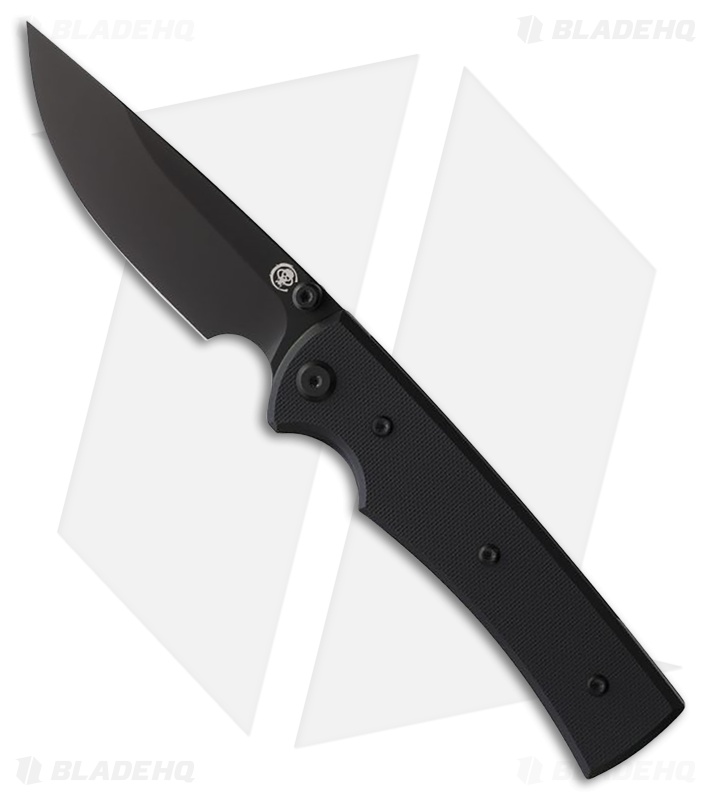 Chaves Knives Liberation 229 Drop Point Knife Black G-10 (3.5" PVD)