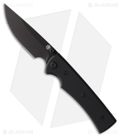 Chaves Knives Liberation 229 Drop Point Knife Black G-10 (3.5" PVD)
