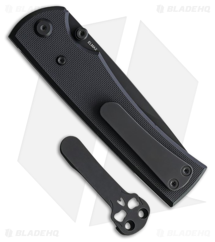 Chaves Knives Liberation 229 Drop Point Knife Black G-10 (3.5" PVD)
