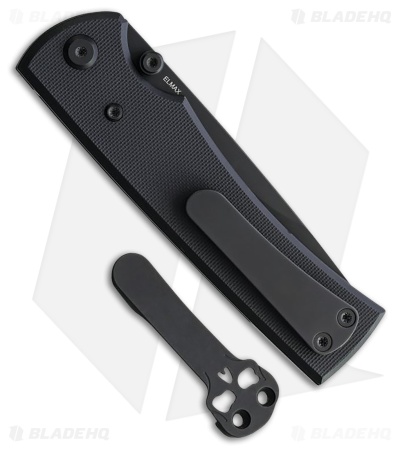 Chaves Knives Liberation 229 Drop Point Knife Black G-10 (3.5" PVD)