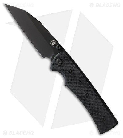 Chaves Knives Blue Label Sangre 229 Liner Lock Knife Black G-10 (3.5" Black)
