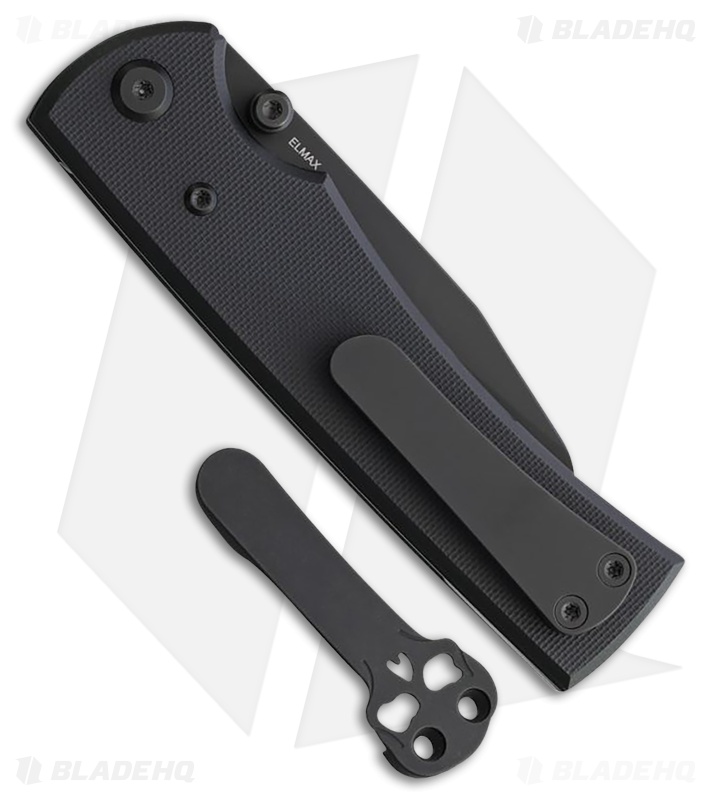 Chaves Knives Blue Label Sangre 229 Liner Lock Knife Black G-10 (3.5" Black)