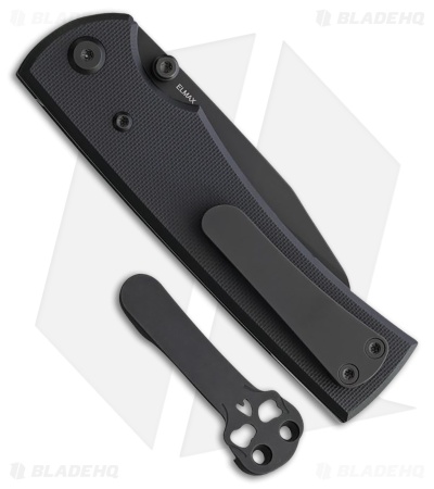 Chaves Knives Blue Label Sangre 229 Liner Lock Knife Black G-10 (3.5" Black)
