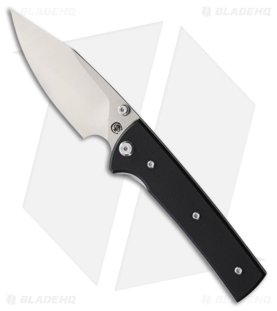 Chaves Knives Scapegoat 229 Spearpoint Black G10 (4.00"Stonewash)