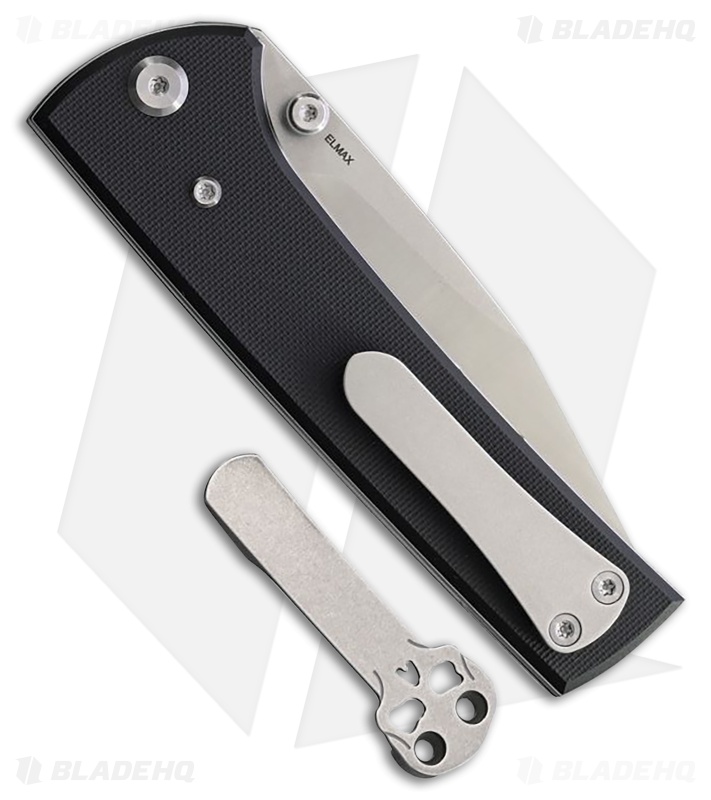 Chaves Knives Scapegoat 229 Spearpoint Black G10 (4.00"Stonewash)