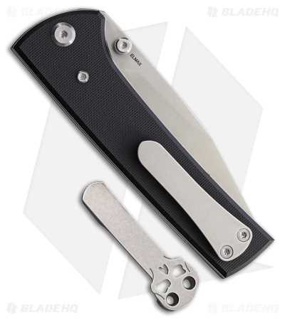 Chaves Knives Scapegoat 229 Spearpoint Black G10 (4.00"Stonewash)