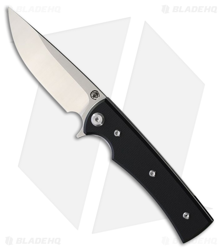 Chaves Knives Liberation Street Drop Point Knife Black G-10 (3.1" Satin)
