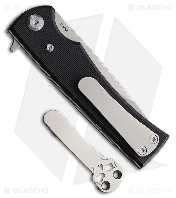 Chaves Knives Liberation Street Drop Point Knife Black G-10 (3.1" Satin)