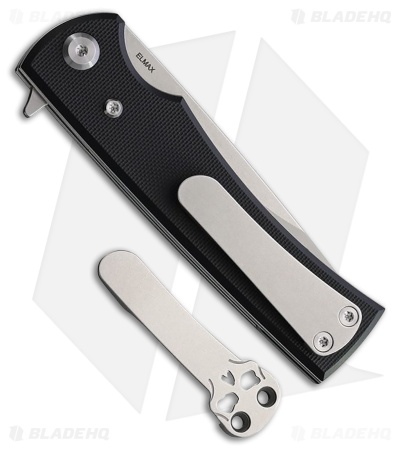 Chaves Knives Liberation Street Drop Point Knife Black G-10 (3.1" Satin)