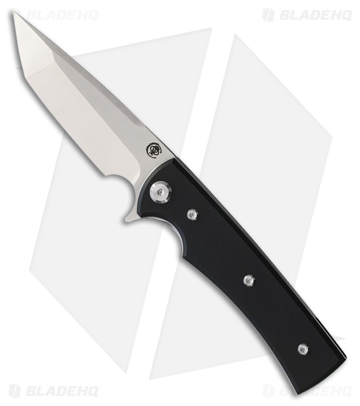 Chaves Knives Liberation Street Tanto Knife Black G-10 (3.1" Satin)