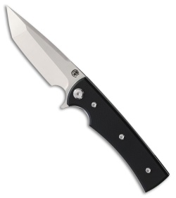 Chaves Knives Liberation Street Tanto Knife Black G-10 (3.1" Satin)
