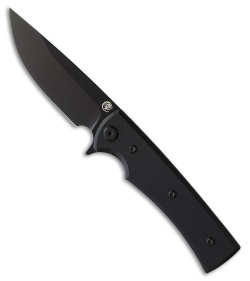 Chaves Knives Liberation Street Drop Point Knife Black G-10 (3.1" Black PVD)