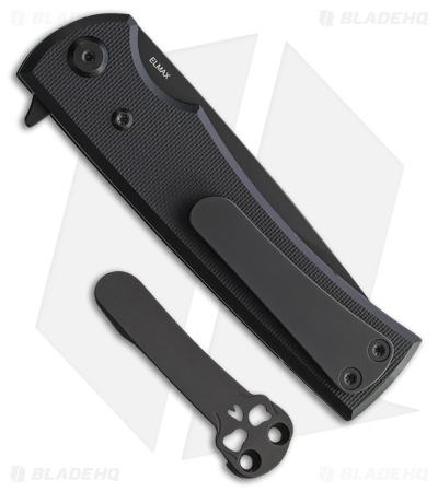 Chaves Knives Liberation Street Drop Point Knife Black G-10 (3.1" Black PVD)