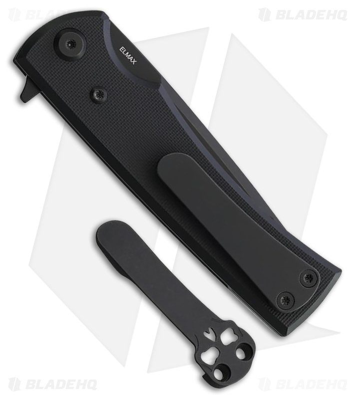 Chaves Knives Liberation Street Tanto Knife Black G-10 (3.1" Black PVD)