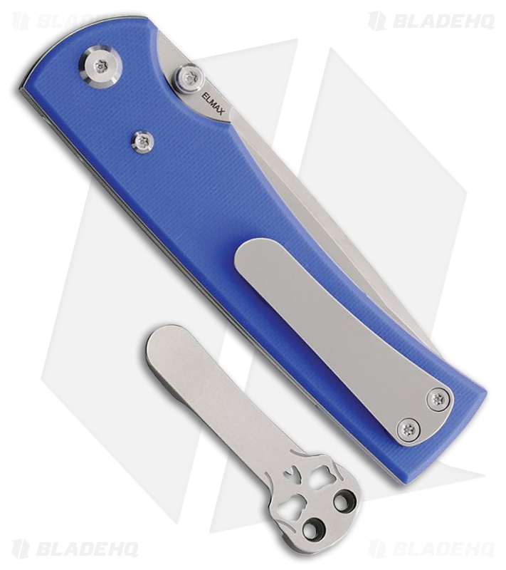 Chaves Knives Liberation 229 Tanto Knife Blue G-10 (3.5" Satin)
