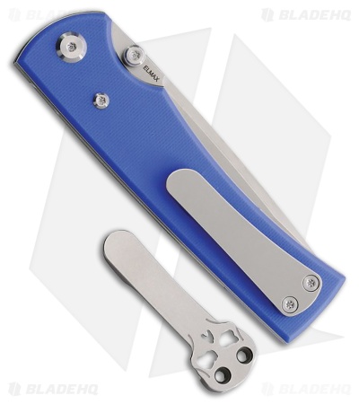 Chaves Knives Liberation 229 Tanto Knife Blue G-10 (3.5" Satin)