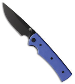 Chaves Knives Liberation 229 Drop Point Knife Blue G-10 (3.5" Black PVD)