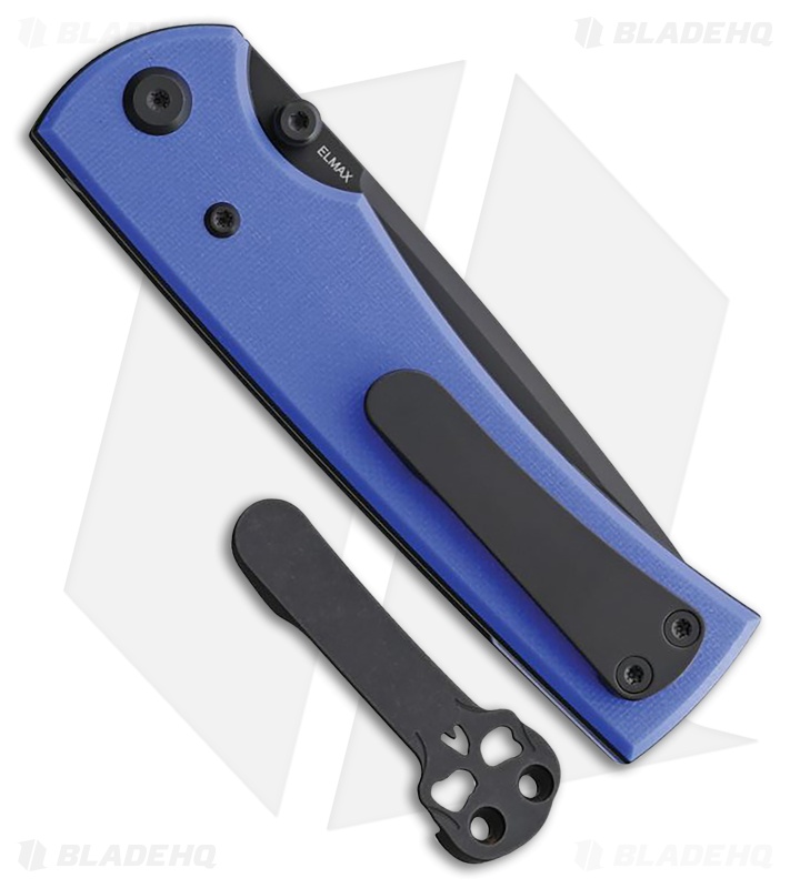 Chaves Knives Liberation 229 Tanto Knife Blue G-10 (3.5" Black PVD)