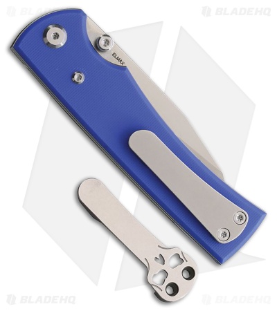 Chaves Knives Blue Label Sangre 229 Liner Lock Knife Blue G-10 (3.5" Satin)