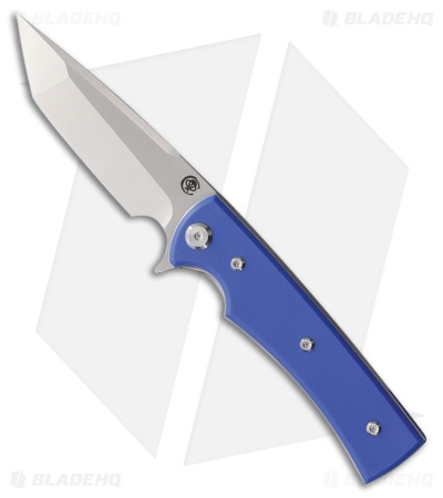 Chaves Knives Liberation Street Tanto Knife Blue G-10 (3.1" Satin)