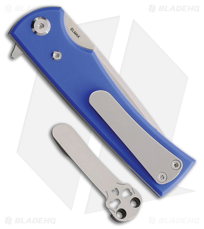 Chaves Knives Liberation Street Tanto Knife Blue G-10 (3.1" Satin)