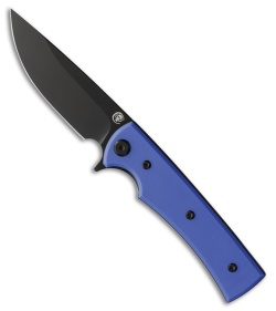Chaves Knives Liberation Street Drop Point Knife Blue G-10 (3.1" Black PVD)