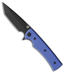 Chaves Knives Liberation Street Tanto Knife Blue G-10 (3.1" Black PVD)
