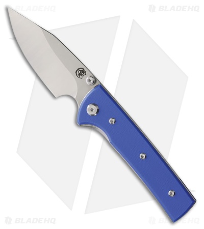 Chaves Knives Blue Label Scapegoat Street Knife Blue G-10 (3.5" Satin)