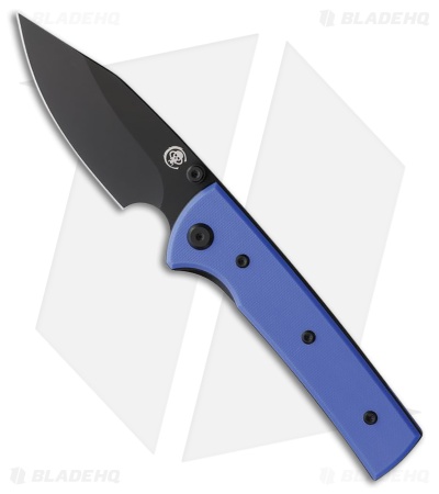 Chaves Knives Blue Label Scapegoat Street Knife Blue G-10 (3.5" Black)